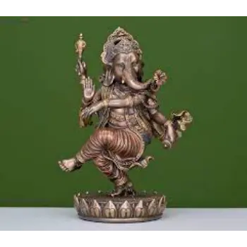  Dancing Ganesha Bronze Statue 